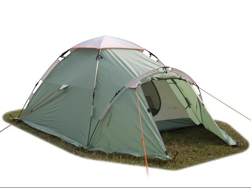 Туристическая палатка Comfort 2+ в открытом состоянии.