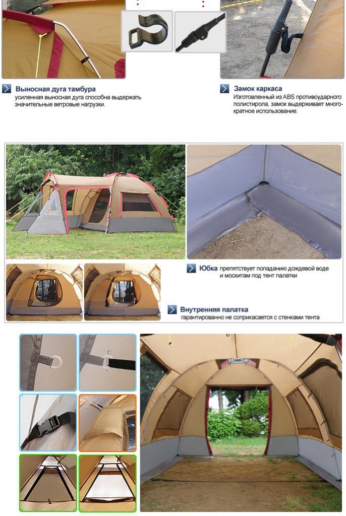 Особенности кемпинговой палатки "Ультра Премиум".