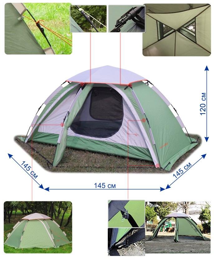 Особенности туристической палатки Aero.