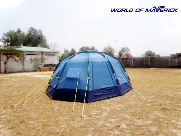 Вид сзади палатки-шатра "Cruise Comfort", видны вентиляционные клапаны.