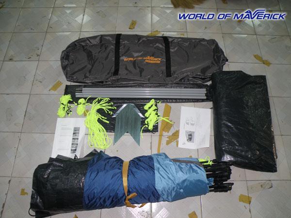 Комплектация кемпинговой палатки "Cruise Comfort".